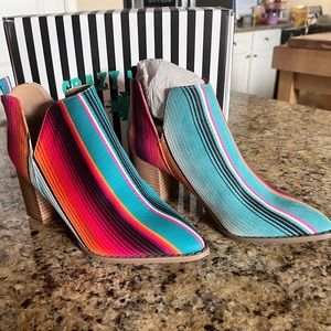 Crazy Train Ankle Booties, New in the box